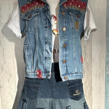 CHAQUETA CUSTOMIZADA S/MANGAS T.M