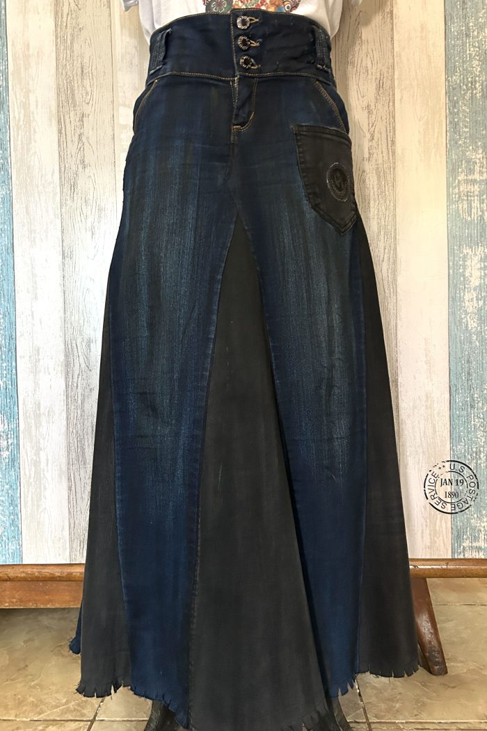 FALDA LARGA MEZCLILLA, BLUE DARK T. M/L - Imagen 3