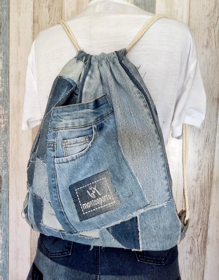 MORRAL DE MEZCLILLA PACHTWORK